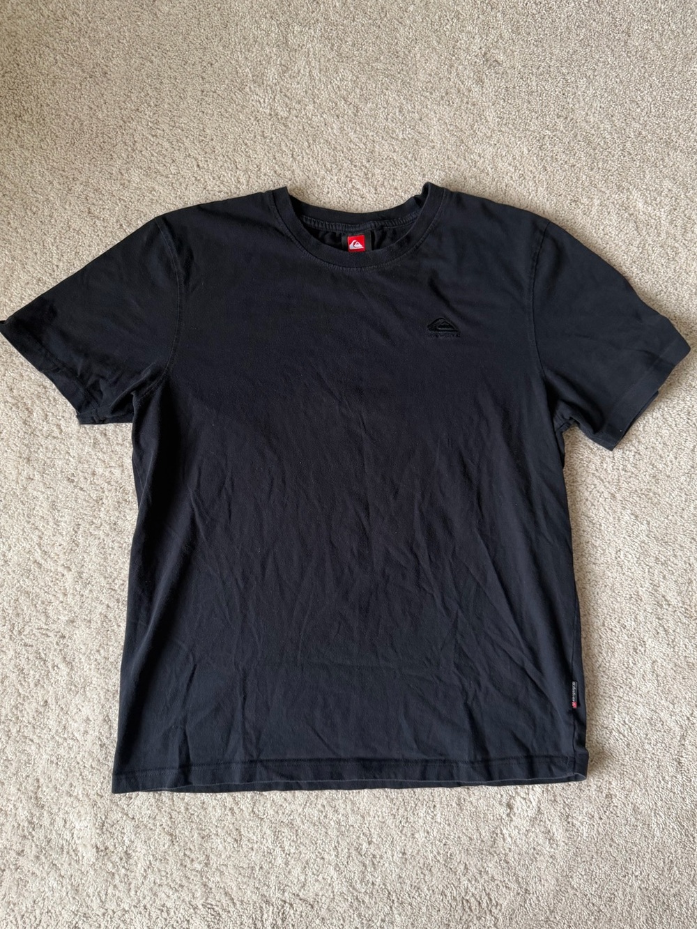 Quiksilver Black Short Sleeve Crew Neck Tee